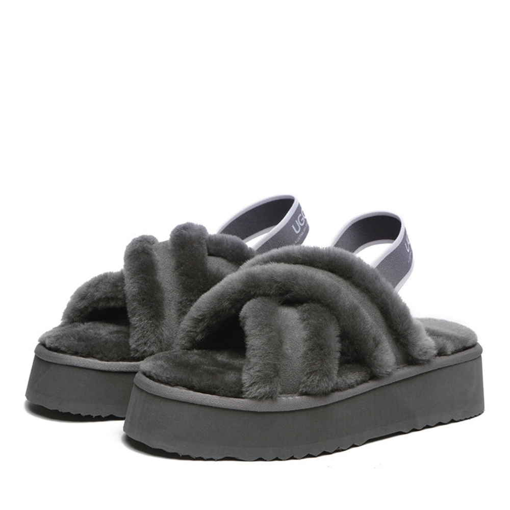 Ugg Sayuri Platform Cross Slides - image 1
